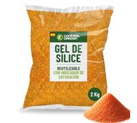 Control Garden Gel de silice orange kg | Absorbeur d'humidité réutilisable non toxique | Boules déshydratantes anti-humidité Indicateur de saturation | Déshumidificateur naturel (2 kg)