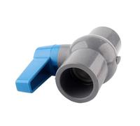 Control Valve, ID 20/25/32/40/50/63mm PVC Pipe Ball Valves, for Water Irrigation System Drainage Tube Quick Valve Water Pipe Connector Fittings (Size : I.D 40mm) (Size : Inner dia 32mm)