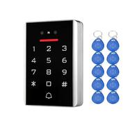 Contrôle d’Accès WiFi TUYA avec Reconnaissance Faciale pour Porte et Portail, Clavier à Code RFID 125kHz + 10 Badges ID, IP68 Métal, WG26/WG34, APP + PIN + Badge, Appartement Bureau Boutique (3D1)