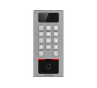 Hikvision Terminal de contrôle d'accès DS-K1T502DBWX-C Carte MF DESFire, QR et PIN IP65 IK09