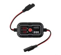Contrôleur Charge 10A 12V Connecteur pour sae Contrôleur Charge | Écran LCD clair, étanche IP67, conception pour robuste, pour idéal extérieur, surveillance pour temps réel