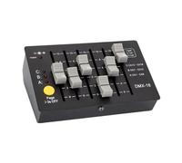 Ledkia Contrôleur Console DMX512 18 Canaux Rechargeable Noir