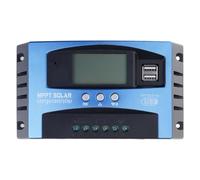 Contrôleur d ' énergie avec écran LCD et accès USB-A, 50A | Trois boutons de commande physiques à côté de l ' écran LCD, interface frontale unifiée, accès direct à la