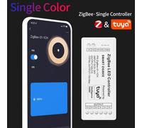Contrôleur de bande LED RGB/RGBW/RGBWW/RGBCCT, wi-fi, couleur unique DC 5-24V, Zigbee, contrôleur pour Tuya, Alexa, Google Home