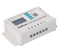 Contrôleur De Charge 10A Pwm 12/24V Reconnaissance Automatique Double Sortie Usb Protection Thermique Systèmes Photovoltaïques Solaires