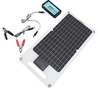 contrôleur de charge solaire 100A 12V 24V Panneau solaire au silicium monocristallin 50W avec double port de sortie USB TYPE C DC pour téléphone RVs Caméra de sécurité