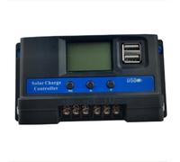 Contrôleur de charge solaire 12 V/24 V avec écran LCD, régulateur PV à identification automatique pour système de réverbère de camping-car (20 A)