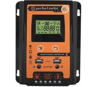 Contrôleur de charge solaire 12V / 24V 30A MPPT Régulateur de batterie de panneau solaire Double affichage LCD USB -TAM