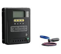 Contrôleur de charge solaire, courant maximal 120A, tension nominale 12V/24V/36V/48V, puissance PV maximale 6400W, compatibilité avec les types de batteries : scellées/gel/inondées/LiFePO4/lithium, so