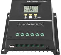 Contrôleur de charge solaire MPPT Contrôleur de panneau solaire 12V 24V 36V 48V Régulateur de panneau solaire 100V 60A