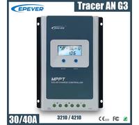Contrôleur de charge solaire MPPT EPEVER 30A 40A, tension de batterie 12V/24V, panneau solaire max AN3210G3 AN4210G3 Tracer3210 AN G3 30A