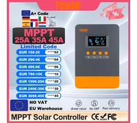 Contrôleur de charge solaire PowMr EU MPPT 45A 35A 25A 12V 24V Auto 100V, régulateur intelligent pour panneaux solaires, compatible batteries plomb-acide/lithium MPPT 25A