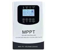 Contrôleur de charge solaire, technologie MPPT, fonctions de protection intelligentes, MPPT 60A, courant de sortie DC 230A, compatible avec les batteries 12V-96V