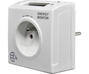 Contrôleur de consommation - GAO - Mesure W/kWh/durée - Détection dès 4W - Disjoncteur intégré - 16A 3680W
