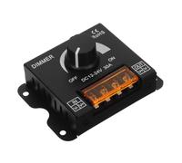Contrôleur de Gradation LED 12-24 V 30 A à Bouton pour Bande | Réglage Précis de Luminosité, Format Compact, Performance Stable, pour Bureaux et Automobiles, Noir