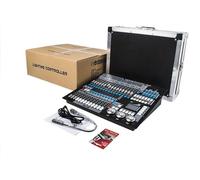 Contrôleur de lumière DMX512-DJ - Console de lumière 1024 canaux - Avec mallette de transport - Pour projecteurs à mouvements et projecteurs PAR - Éclairage de scène professionnel - Prise européenne, 