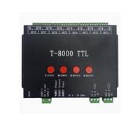 Contrôleur de Pixels LED TTL T-8000 DC5/12-24V avec Carte 2 Go pour Divers Rubans LED