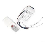 Contrôleur de plafonnier RVB ABS Capacité de charge 250 W | Portée sans fil de 50 m, signal RF 433,92 MHz, réglage sans effort, télécommande incluse, connexion stable