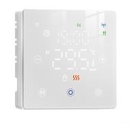 Contrôleur de température connecté WiFi pour application Tuya - Contrôle de chauffage à distance compatible avec Alexa 5+2 6+1 7 jours - Thermostat programmable flexible (blanc)