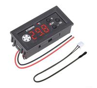 Contrôleur de température de ventilateur, DC12 V pour module PWM, plage de -9,9 à 99,9 °C, régulateur d'affichage numérique, faible consommation d'énergie, pour systèmes de refroidissement de serveur