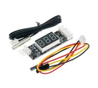 Contrôleur de température numérique 12 V pour PWM 8-16 V DC Digital Temp | Réglage automatique, surveillance de la température en temps réel, affichage LED à 3 chiffres, gestion efficace du