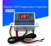 Contrôleur de température numérique LED XH-W3002 220V /12V, 1 à 10 pièces, 10A, interrupteur de commande de Thermostat, sonde avec capteur étanche W3002 5Pcs AC-110V-220V