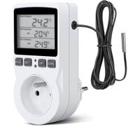Contrôleur de température numérique, prise de thermostat de chauffage et de refroidissement, contrôleur de température LCD, 230 V pour serre, ferme, contrôleur de température/Ter
