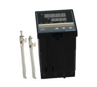 Contrôleur de température PID intelligent de 0 à 400 °C pour sortie SSR | Prend en charge K pour type E pour capteurs de type PT100, montage de 72 x 72 mm, boîtier en plastique robuste, LED claire