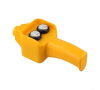 Contrôleur de treuil électrique 12 V avec télécommande filaire pour treuils de 680,4 à 2268 kg, contrôle manuel à bouton poussoir avec câble de 1,3 m, jaune (sans fil)