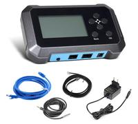 Contrôleur d'éclairage Smart Grow - Variateur 2 canaux 0–10 V - Fonction minuterie - Connecteurs RJ14/RJ45 - Capteur de température et d'humidité - Gris clair