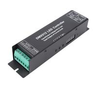Contrôleur DMX512 4 canaux, Entrée 12-24V, gradation linéaire, pour éclairage de scène à bande LED, acier inoxydable