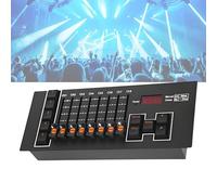 Contrôleur DMX512, Console de Contrôle D'éclairage 40 Canaux avec 8 Faders et 5 Modes Programmables Contrôleur DJ avec 5 Effets CHASE pour L'éclairage Scénique et Performances en Direct