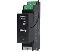 Contrôleur double canal Shelly Wave Pro 2PM LR Z-Wave sur rail DIN