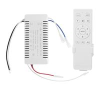Contrôleur Intelligent pour Ventilateur de Plafond, 6 Vitesses, Minuterie | Commande sans Fil, Réglage Précis, Contrôle Lumière, Circuit D’isolation Stable, Plastique Blanc, Installation Facile