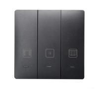 Contrôleur intelligent pour volet roulant 433 MHz RF à distance (noir) | Télécommande par application, commandes vocales via Alexa, automatisation programmée, s'adapte aux boîtes standard