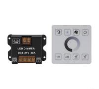 Contrôleur LED à écran tactile compatible avec bandes LED monochromes DC 5 V 24 V, télécommande RF sans fil, luminosité réglable avec mémoire