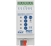 Contrôleur LED MDT KNX 4 canaux RGBW, 2/4 A, REG 2 TE, 1 pièce.