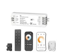 Contrôleur LED WW CW 12V 24V 10A 2CH 2.4G Barre lumineuse CCT monochrome Contrôleur de gradation LED Télécommande avec support Contrôleur LED V2 Variateur LED