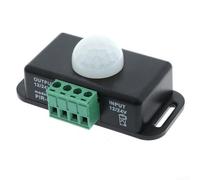 Contrôleur Lumière Auto Délai 1-10 Min Réglable | Détection infrarouge PIR, contrôle automatique charge, tension DC12-24V, courant max pour 6a, robuste