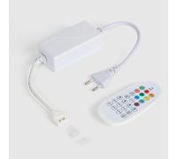 Contrôleur Pour Ruban Led Rgb 220v Wcob Silicone Flex Avec Télécommande Rf Blanc