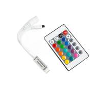 Contrôleur RGB LED IR 24 boutons 72W 5-12V Ecolight