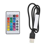 Contrôleur RGB pour Bandes Lumineuses LED 5V, 4 Broches avec Télécommande, 53 cm