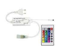 Contrôleur Ruban Led Rgb 220v Smd Largeur 14,5 Mm Avec Télécommande Ir Rgb