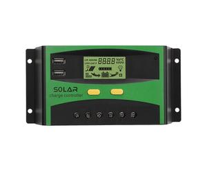 Contrôleur solaire 12 V 24 V avec écran LCD, contrôleur de charge pour lampadaire PV pour système de production d'électricité