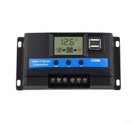 Contrôleur solaire 12 V/24 V, écran LCD automatique, protection contre les surcharges et les courts-circuits, pour réverbère de camping-car, système d'alimentation domestique (30 A)