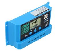 Contrôleur solaire PWM 12 V 24 V avec panneau LCD 30 A 20 A 10 A pour panneau solaire charge acide lithium fer phosphate stockage (20 A)