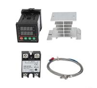 Contrôleur Température REX-C100 PID pour relais 40A Sonde Contrôleur | PID auto-réglage, réponse rapide, dépassement, plage 0-400°C, pour idéal industrie
