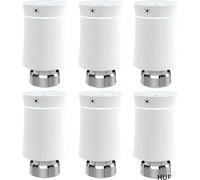 Contrôleur ZigBee Smart TRV, horaire programmable,vocale, MOES, 6 vannes blanches