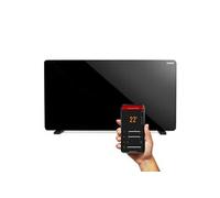 DOMO Convecteur à air chaud en verre DO7356CH – Wi‑Fi – 2000 W – Noir