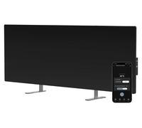 Convecteur électrique au sol/mural AENO AGH0004S, écran LED, 700 W, Wi-Fi, infrarouge, noir